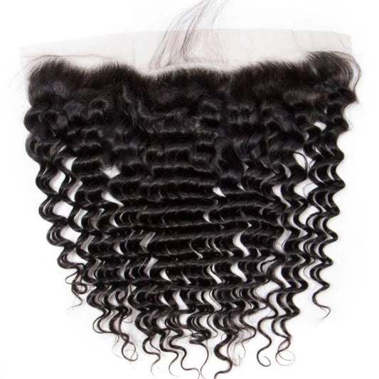 HD Raw Indian Deep Wavy 13x6 Frontal